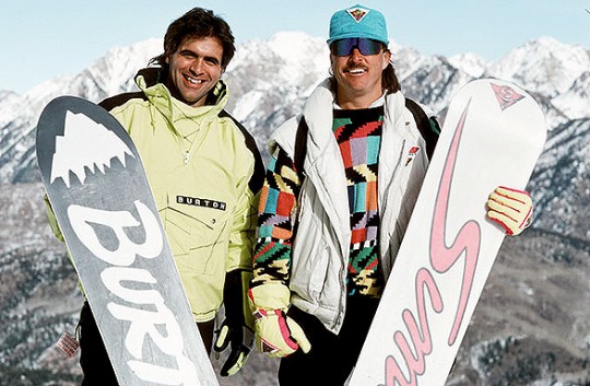 Jake Burton (i) y Tom Sims, una rivalidad estimulante.