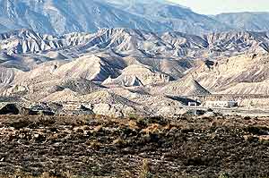 Imagen del desierto de Tabernas, en Almería. (Foto: EFE)