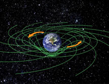 Representación del arrastre del espacio-tiempo. | NASA
