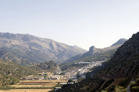 Panorámica de la localidad malagueña de Beanoján.