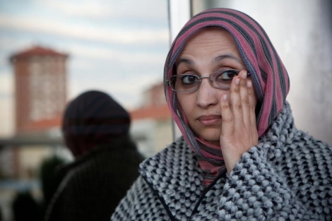 La activista Aminetu Haidar recibe este miércoles el premio René Cassin en Vitoria. | Mitxi