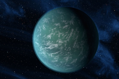 Recreación artística del planeta 'Kepler 22b'. | NASA