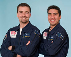 Romain Charles (i) y Diego Urbina (d). | ESA.