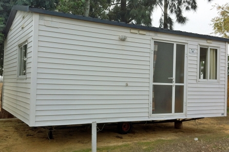 Una 'casa nómada', más conocida como 'mobile home'. | Clara Fajardo