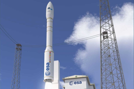 Recreación de lanzamiento del cohete europeo 'Vega'. | ESA