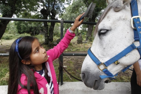 Clases a caballo en familia. | Sergio González