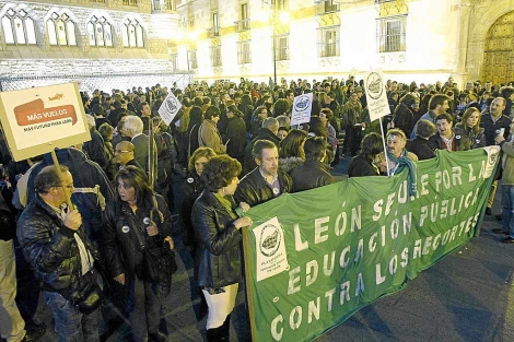 Imagen de la concentraci�n celebrada este jueves. | Bruno Moreno