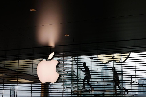 Imagen de la nueva tienda de Apple en Hong Kong. | Afp