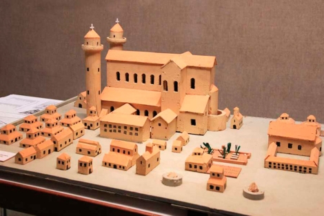 Maqueta del proyecto. | Foto: Karolingishe Klostertadt Maqueta del proyecto. | Foto: Karolingishe Klostertadt