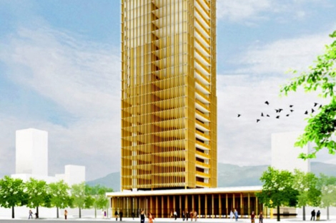 Recreación del edificio. | Michael Green Architecture