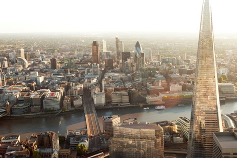 Panorámica de Londres con la torre The Shard a la derecha. | ELMUNDO.es