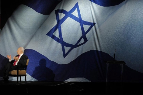 El presidente israelí, Simon Peres, durante un acto en California (EEUU). | Efe