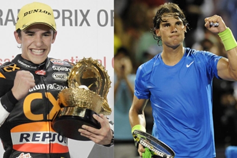 Marc Márquez y Rafa Nadal, dos ejemplos de talentos precoces.| Reuters | Efe