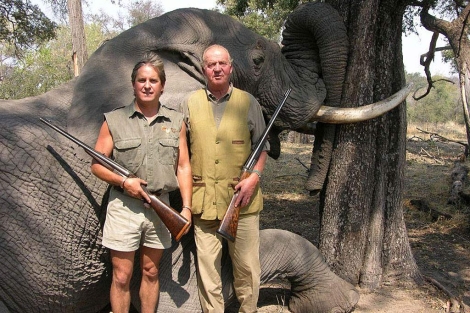 Juan Carlos, cazador de elefantes 