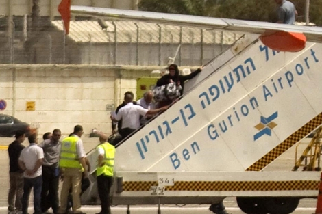 Activistas propalestinos en Ben Gurion son devueltos al destino de donde partieron . | Afp