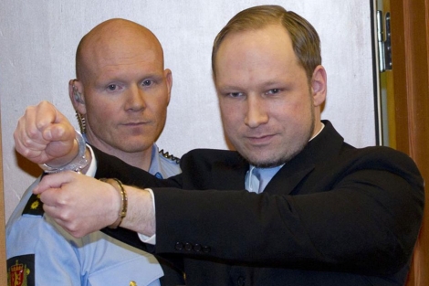 Breivik, el pasado mes de febrero en Oslo. | Afp