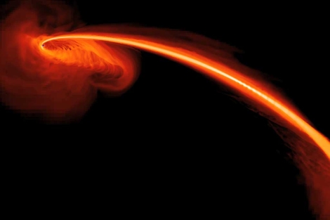 Simulación del agujero negro. | NASA / S. Gezari