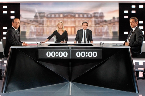 Los candidatos, en el debate. | AFP/Pool