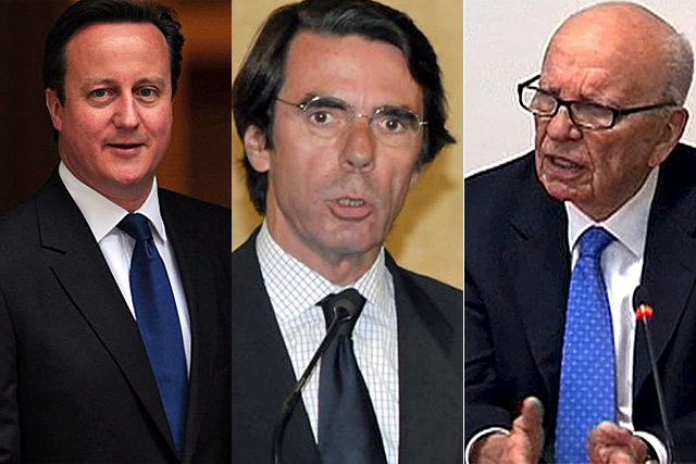 Cameron, Aznar y Murdoch.