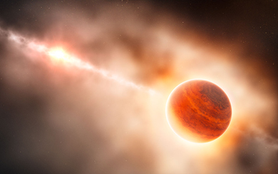 Recreación artística del planeta alrededor de la estrella HD 1005460. | ESO