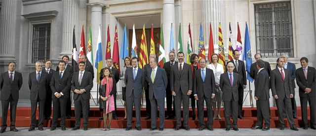 El Rey y Rajoy en la V Conferencia de Presidentes Autonómicos. | Alberto di Lolli