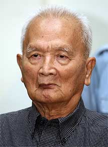 Nuon Chea, el ideólogo y 'número dos' de la organización.| afp